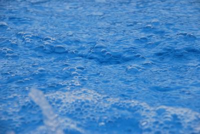 High angle view of bubbles in swimming pool