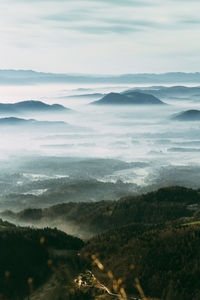 Scenic view of landscape against sky