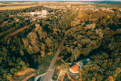 High angle view of landscape