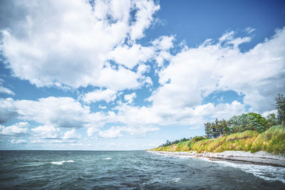 Scenic view of sea against sky