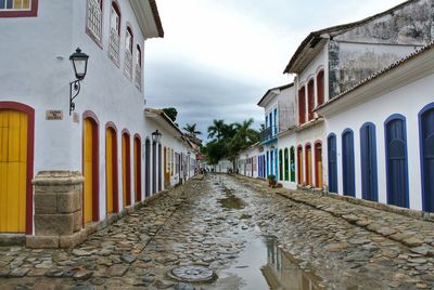 Street amidst buildings in town