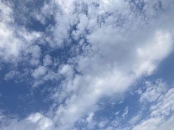 Low angle view of clouds in sky