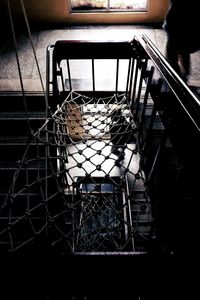 View of spiral staircase