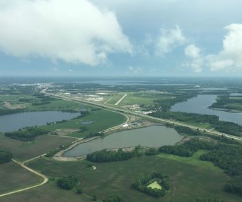 Aerial view of landscape