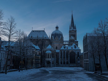 Aachener cathedral on a cold morning