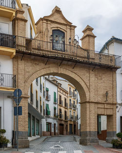 Beautiful gate in antequera, malaga, andalusia, spain