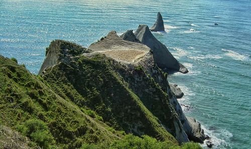 Rocks in sea