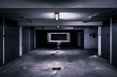 Empty corridor in building