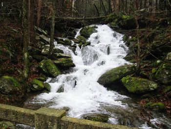 Close-up of waterfall