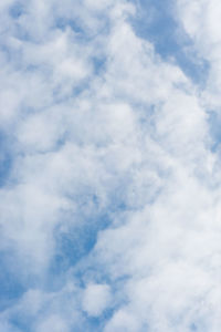 Low angle view of clouds in sky