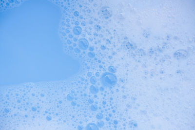 Close-up of bubbles in water
