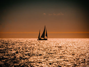 A yacht sailing past enjoying another beautiful day in the english channel