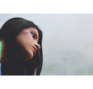 Portrait of a beautiful young woman