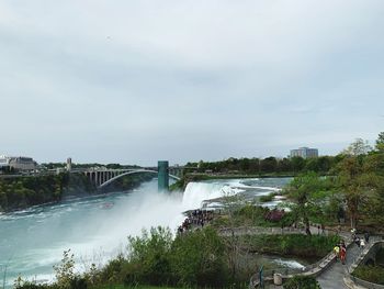 Scenic view of river against sky