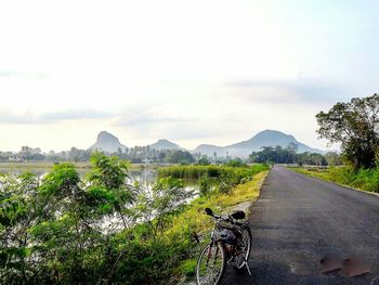 Country road passing through landscape