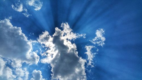 Low angle view of clouds in sky