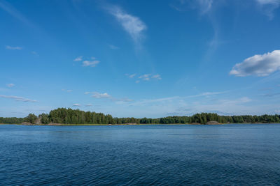 View over the bay in the summer midday.