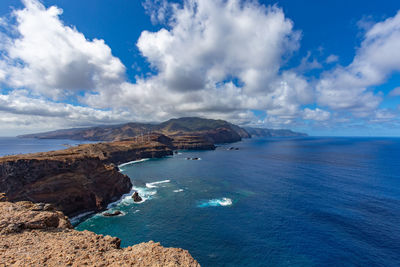 Panoramic view of sea against sky