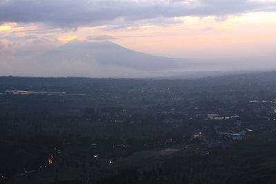 Scenic view of sky during sunset