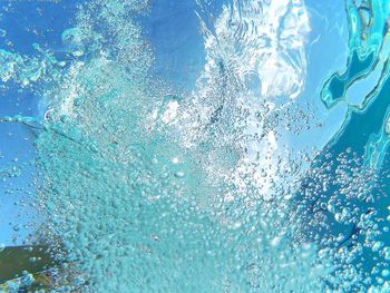 High angle view of swimming pool in sea