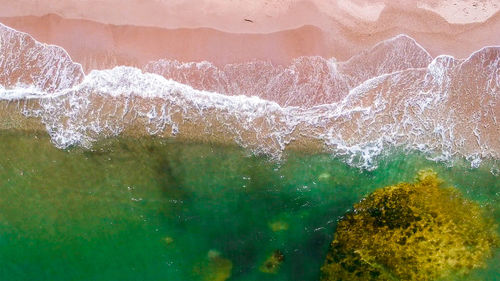 Close-up of frozen sea