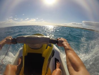 Panoramic shot of sea against sky