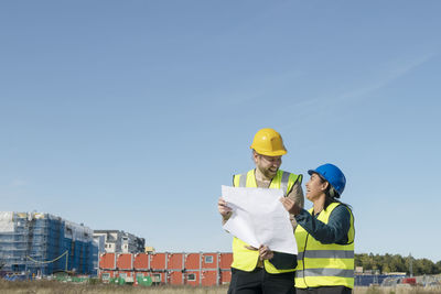 People on construction site