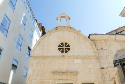 Low angle view of building against sky