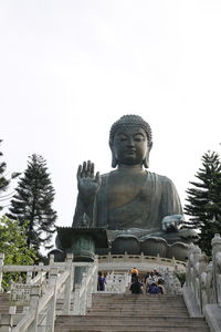 Statue against clear sky