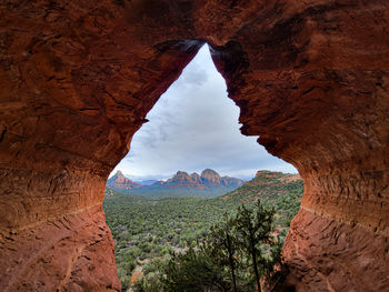 View of rock formations