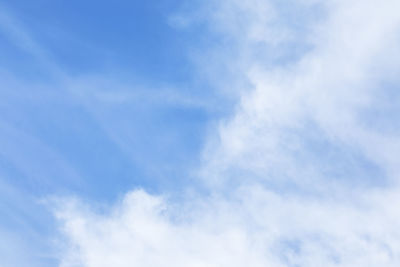 Low angle view of clouds in sky