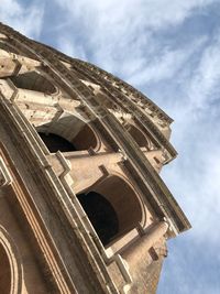 Low angle view of historical building against sky