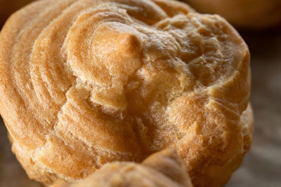High angle view of bread