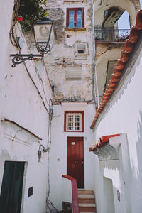 Low angle view of residential building