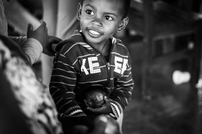 Portrait of smiling boy