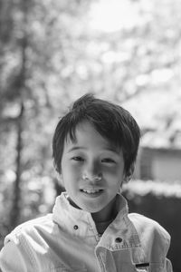 Close-up portrait of boy