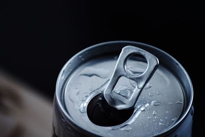 Close-up of beer glass