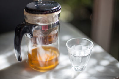 Close-up of drink on table