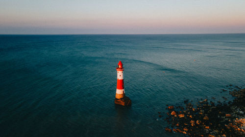 Sunrise hitting the lighthouse