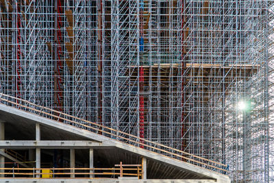 Low angle view of building under construction