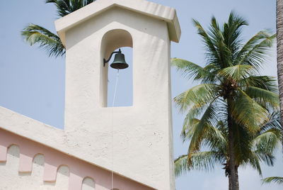 Building bell with palm tree 