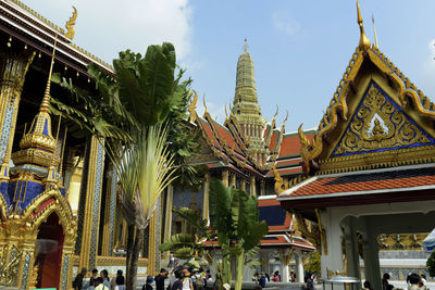 High angle view of a temple