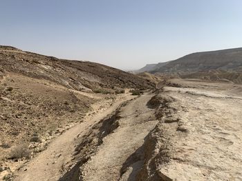 Scenic view of landscape against clear sky