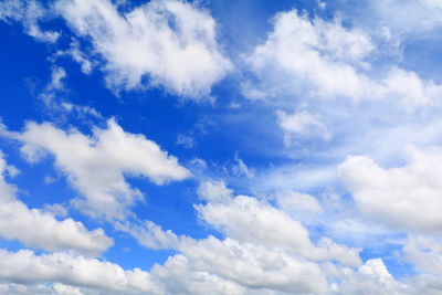 Low angle view of clouds in sky