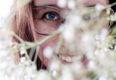 Close-up portrait of woman