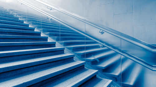 Low angle view of empty staircase