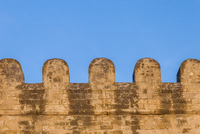 Detail of the roof of a baroque church in western sicily