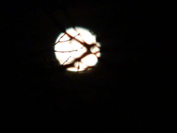 View of illuminated blurred lights