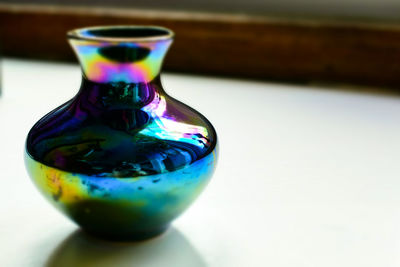 Close-up of multi colored glass