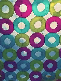 Full frame shot of colorful objects